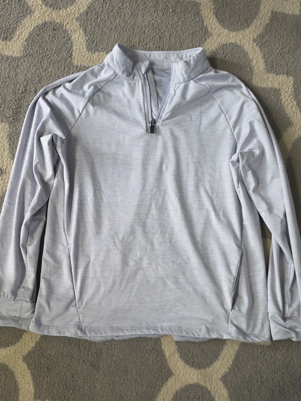 Kids Light Purple Quarter-Zip Top